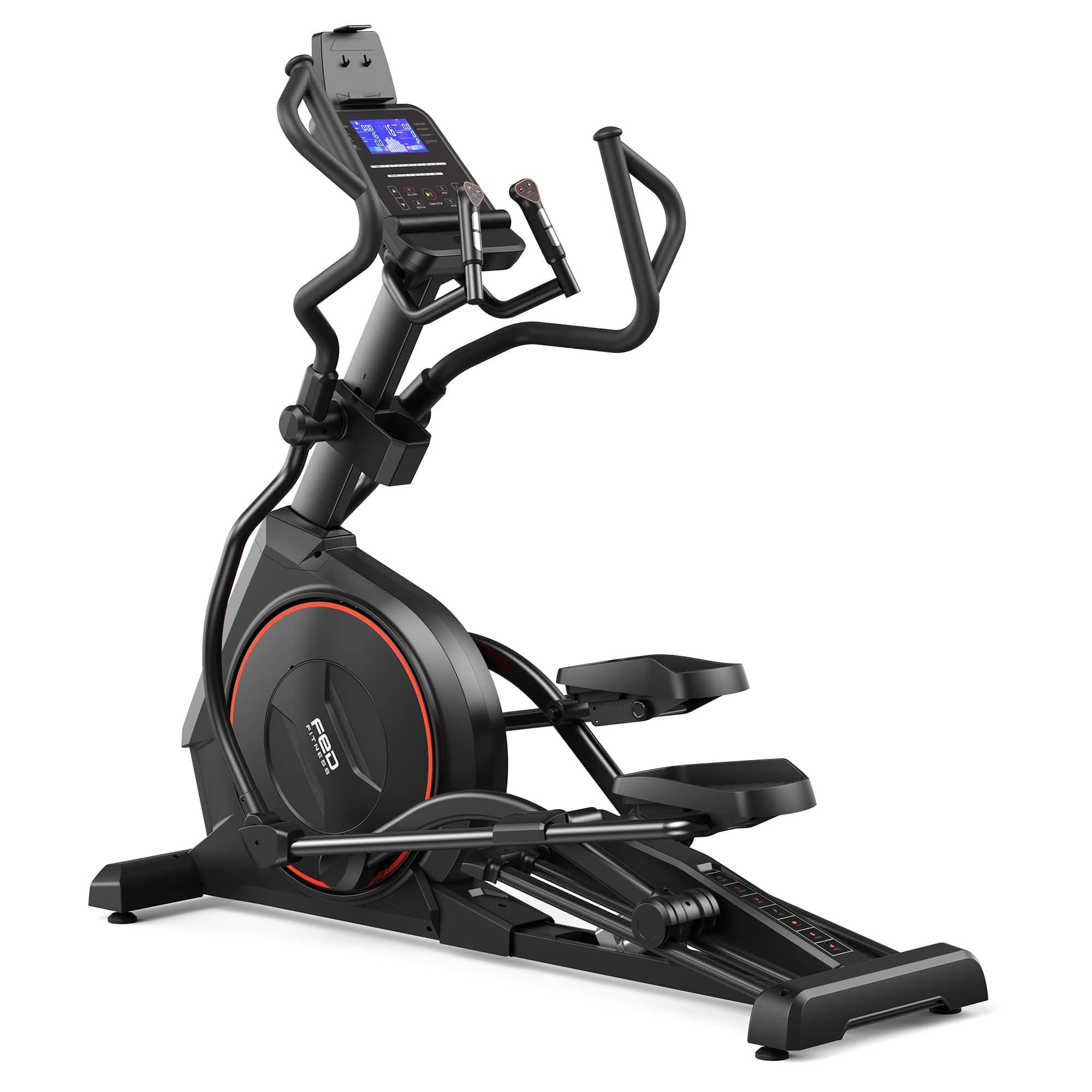 FED Fitness - EM3 Commercial Front-Drive Elliptical Machine - Black