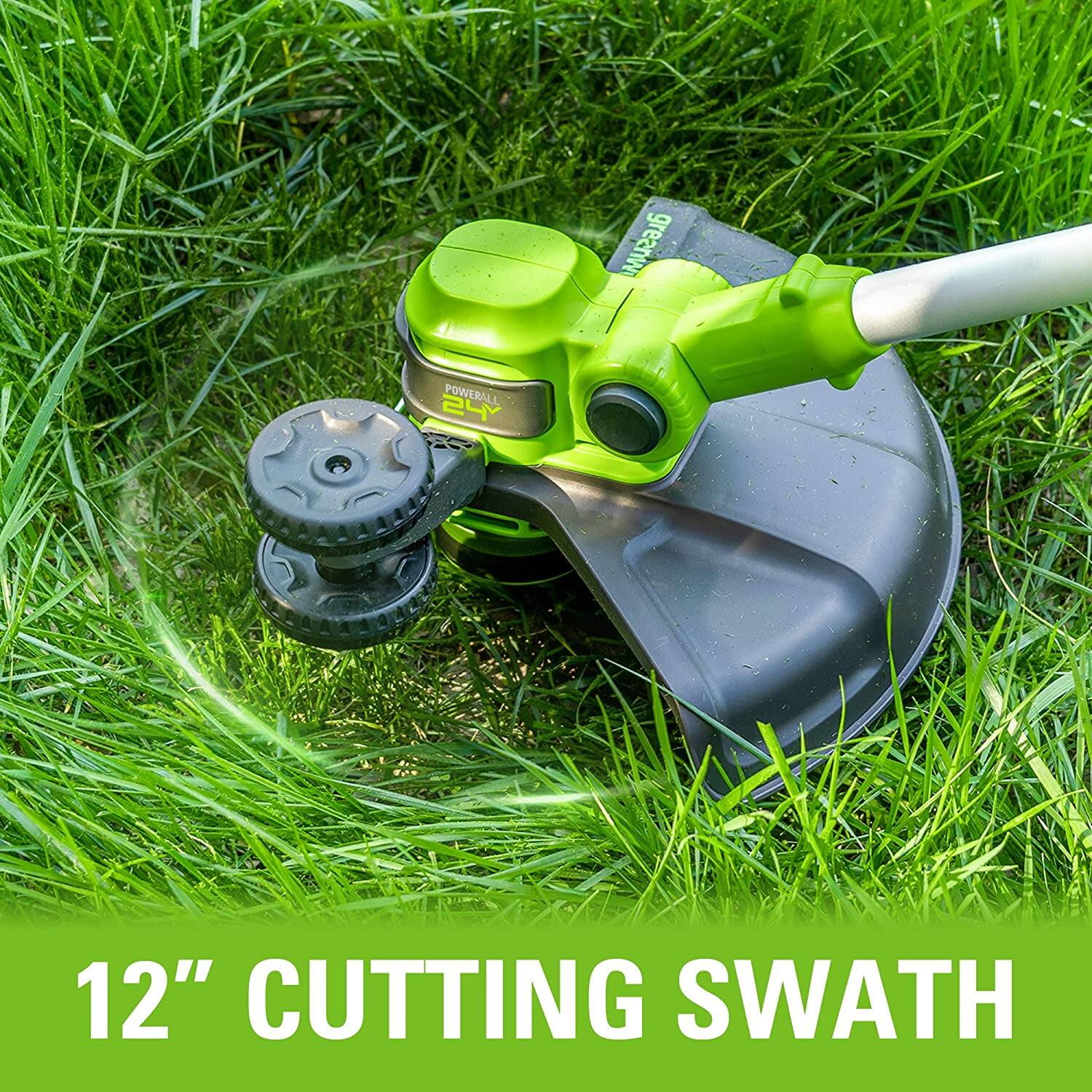 Greenworks POWERALL 24V  
12" CUTTING SWATH