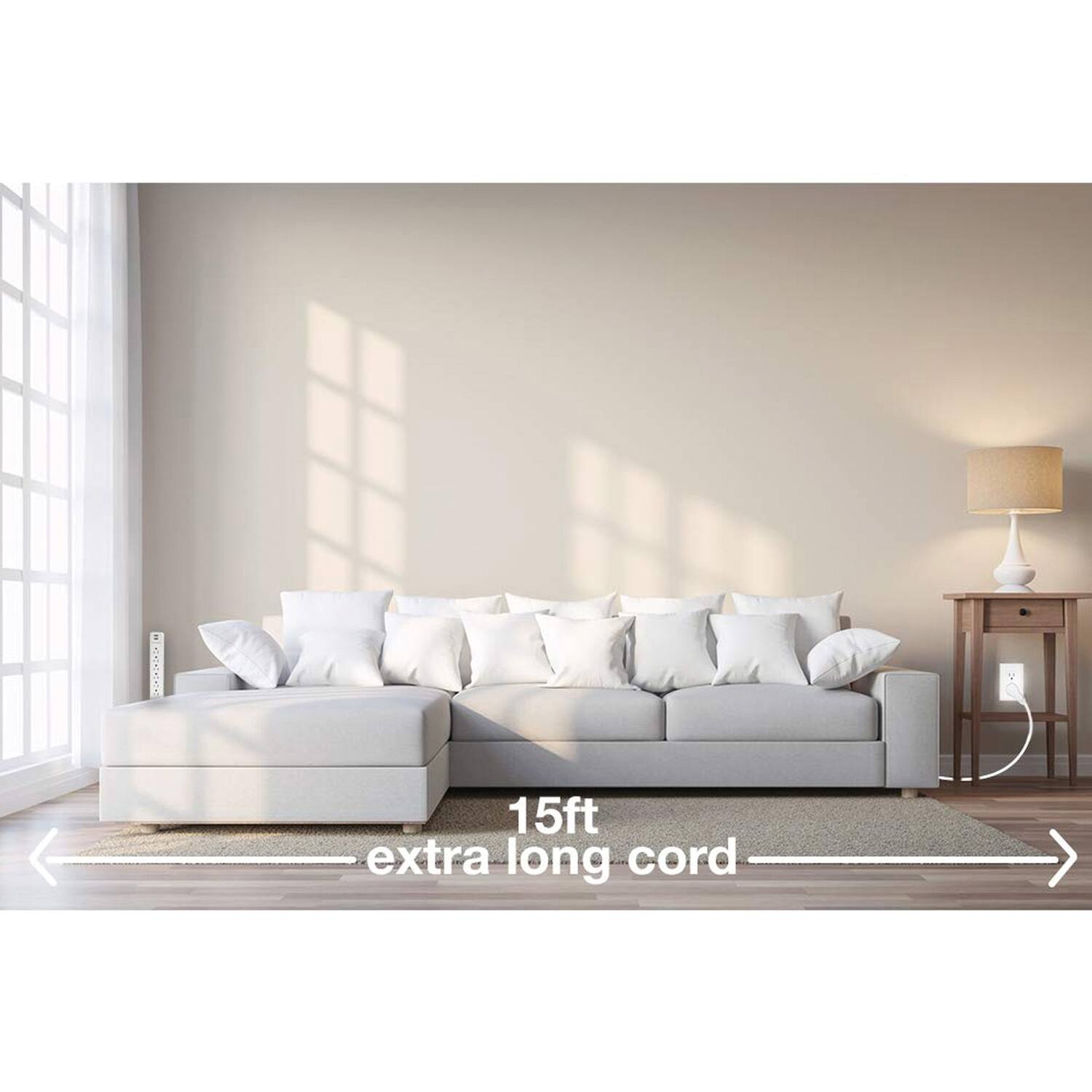 15ft extra long cord