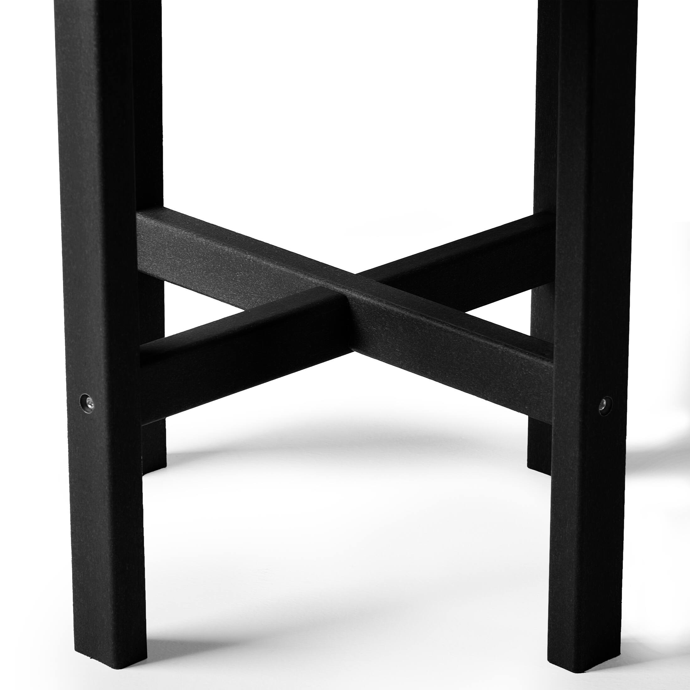 Alt View 5. WestinTrends - WestinTrends Dylan Adirondack Round Outdoor Side Table - Black.