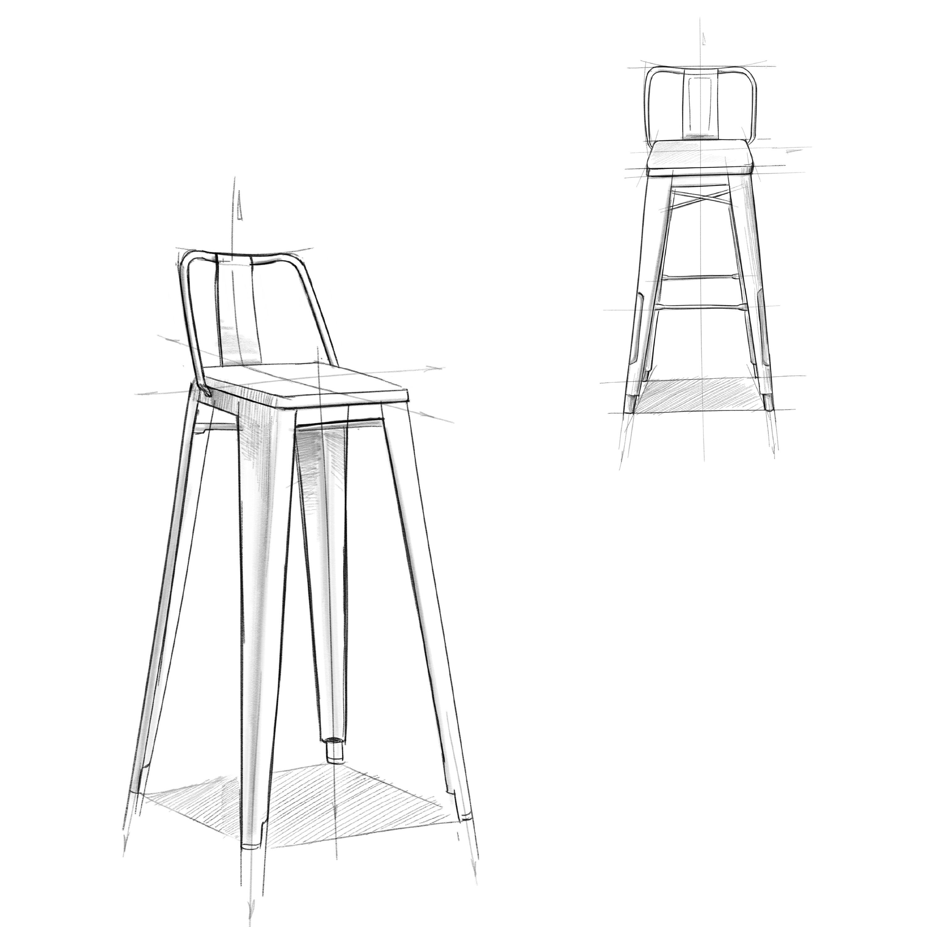 Alt View 12. Simpli Home - Rayne Metal and Wood Bar Stool (Set of 2) - Black.