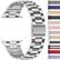 Back. StrapsCo - Flat-Link Everyday Bracelet Stainless Steel Watch Band Strap For Apple Watch - 44mm/45mm/46mm/49mm - Grey.