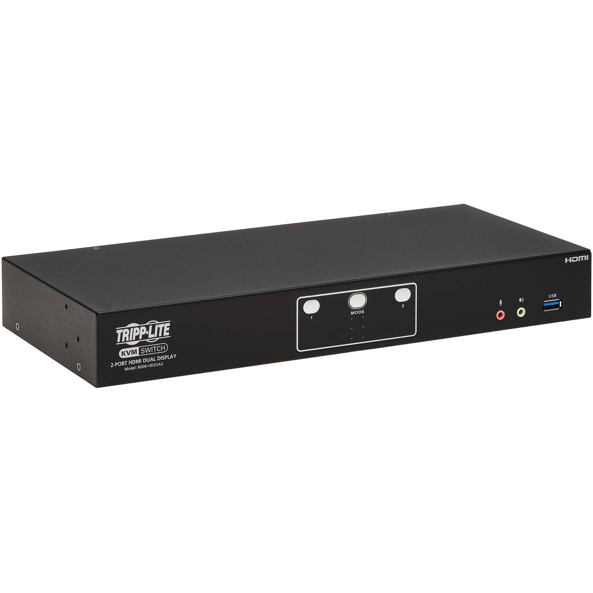 TRIPP-LITE KVM SWITCH DUAL DISPLAY 2-PORT HDMI CHIZOH-9008  
1 MODE  
10 USB