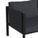 Alt View 15. Alamont Home - Lea Indoor/Outdoor Loveseat with Cushions - Modern Steel Framed Chair with Storage Pockets - Charcoal.