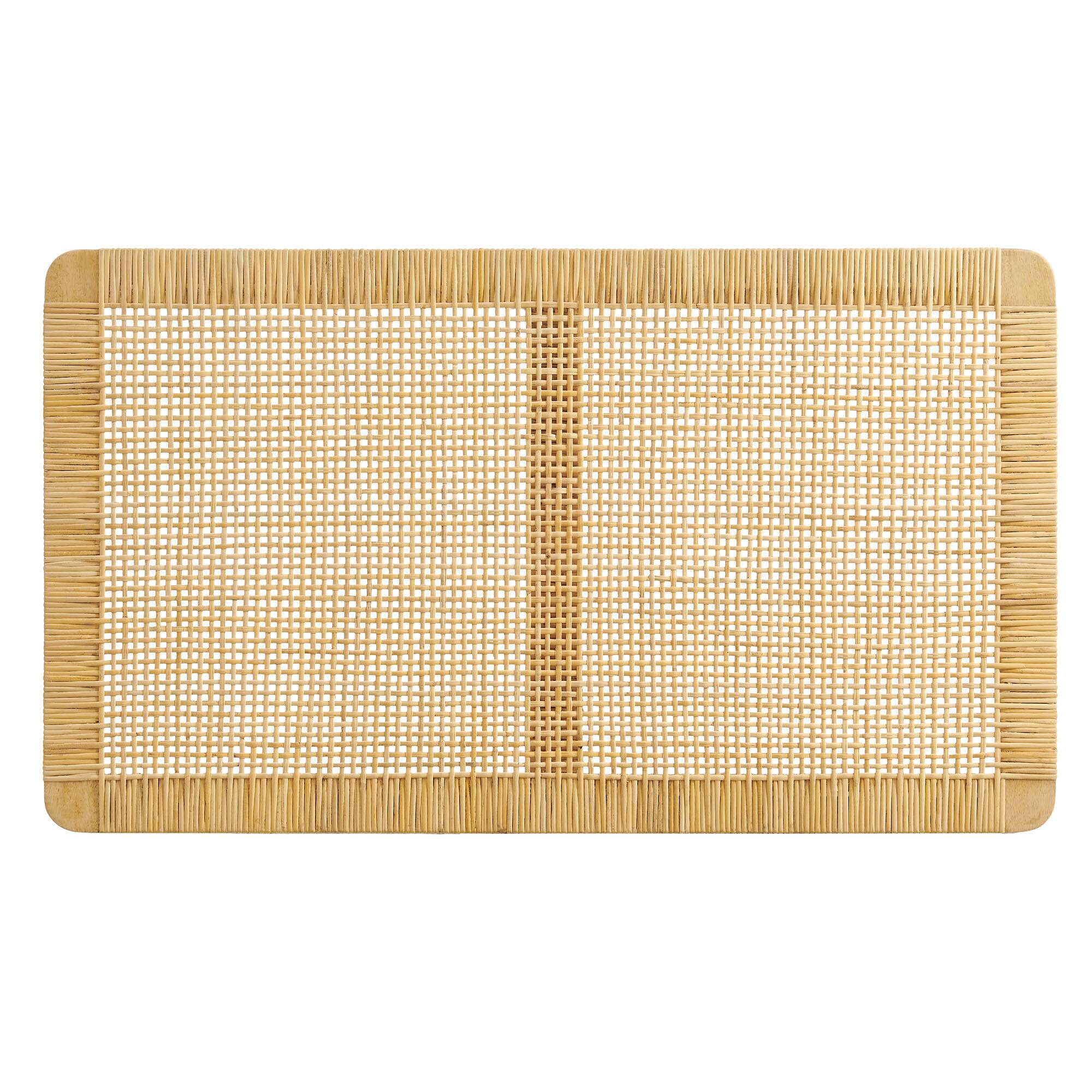Alt View 3. Modway - Sandy Wall Mounted Wood and Rattan Headboard by Modway - Natural Rattan.