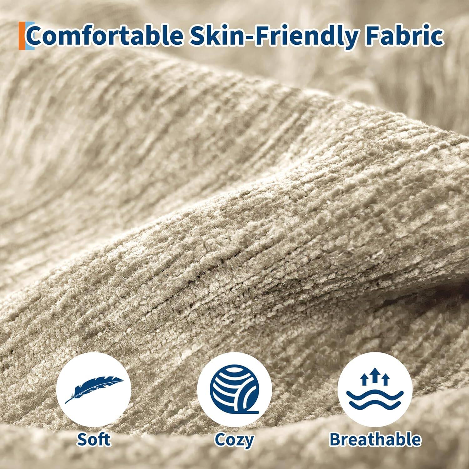 Comfortable Skin-Friendly Fabric

- Soft
- Cozy
- Breathable