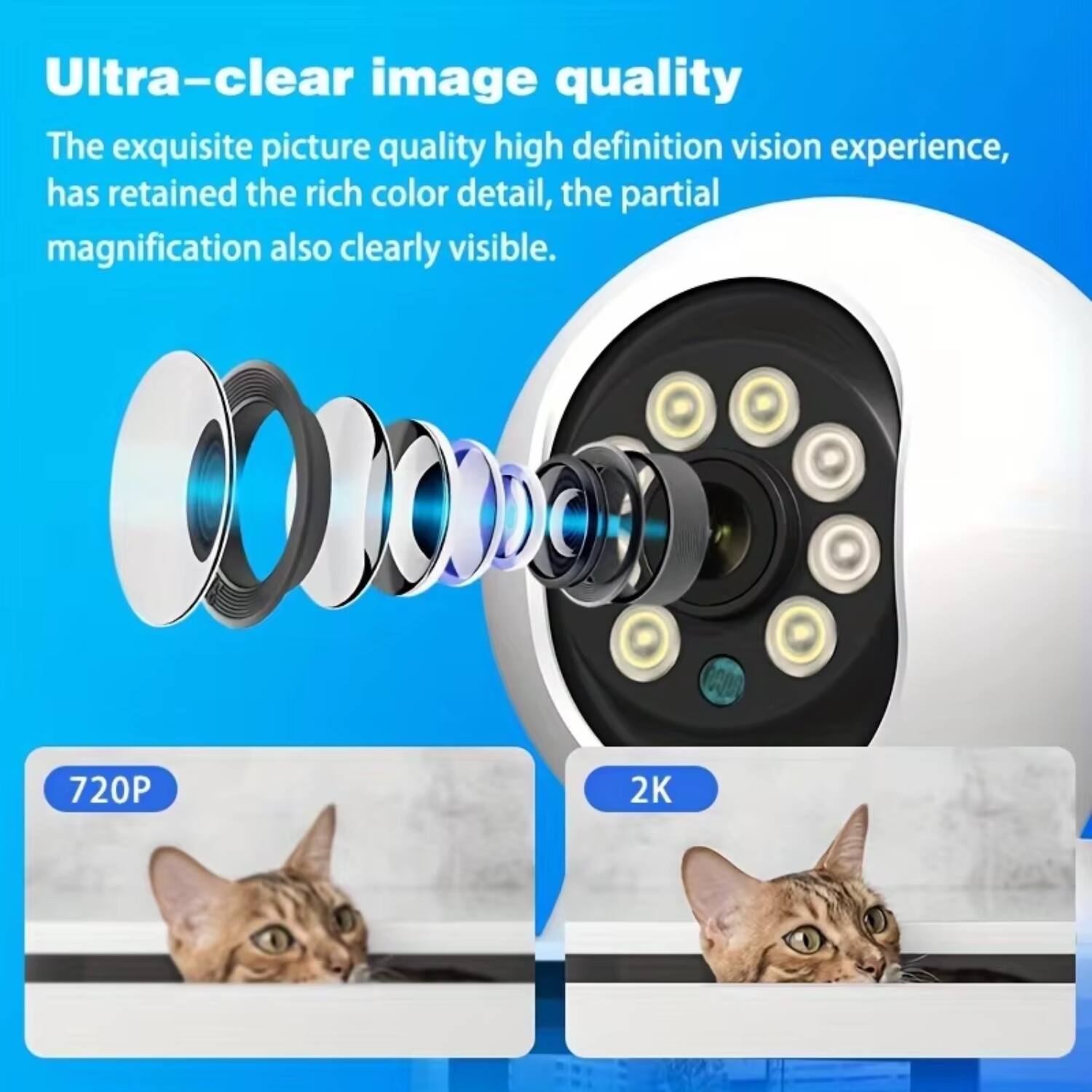 Ultra-clear image quality

The exquisite picture quality high definition vision experience, has retained the rich color detail, the partial magnification also clearly visible.

720P

2K