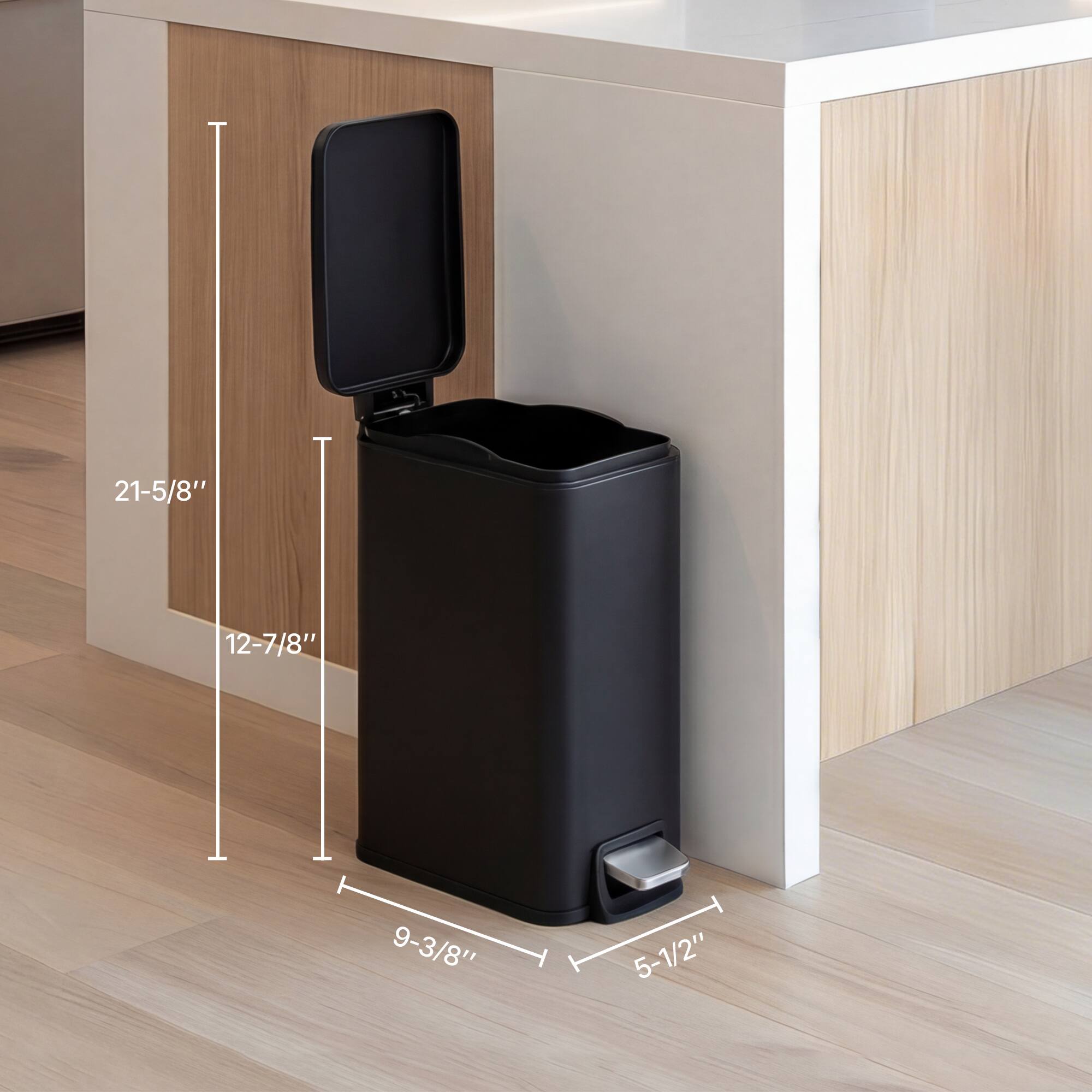 21-5/8" 12-7/8" 9-3/8" 5-1/2"