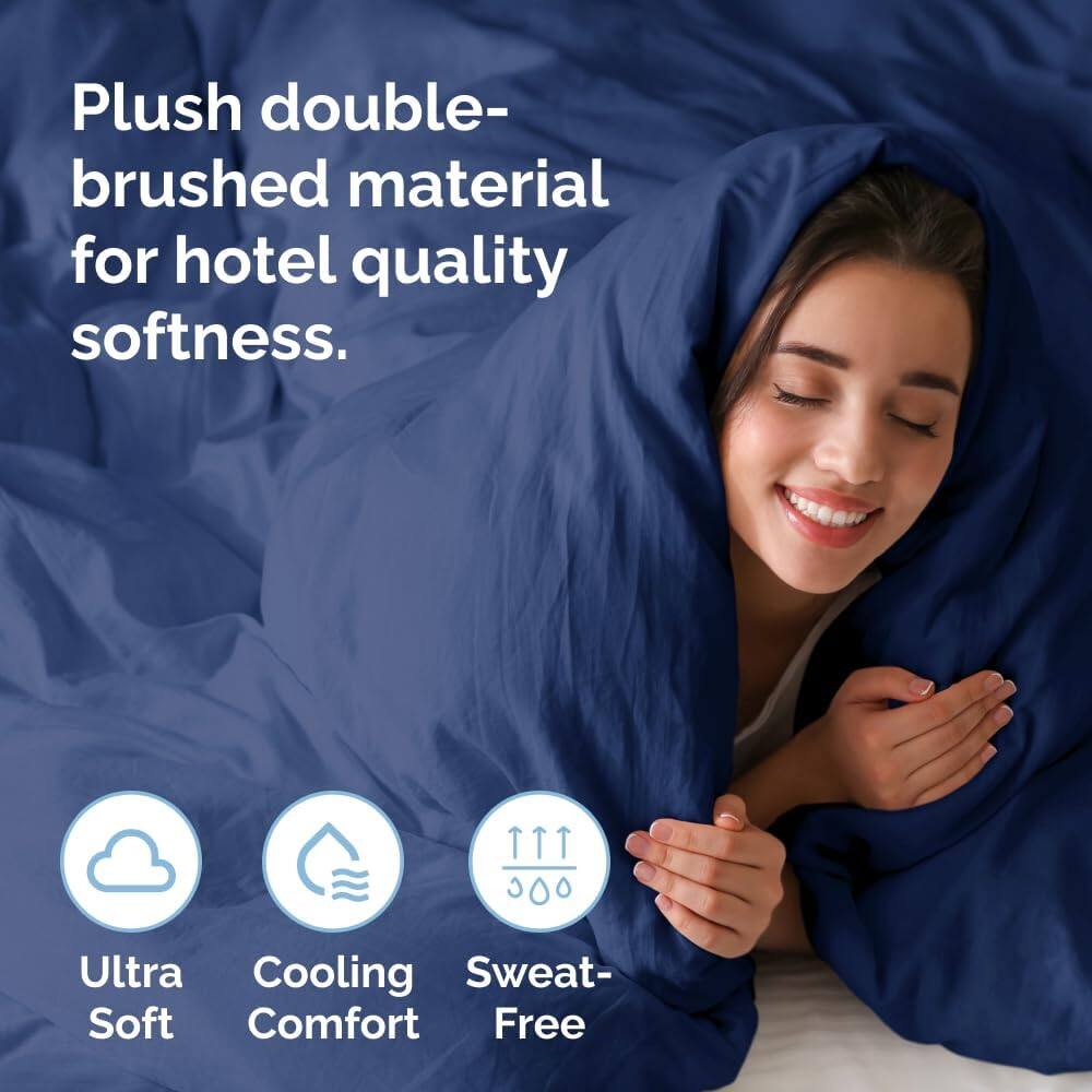 Plush double-brushed material for hotel quality softness.

Ultra Soft  
Cooling Comfort  
Sweat-Free