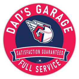Fan Creations - Cleveland Guardians 16" Dad's Garage Wood Sign - Multicolor