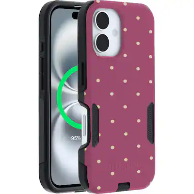OtterBox Artist Edition MagSafe Commuter Series Case for iPhone 16 Muave Polka Dots - Best Buy OtterBox Artist Edition MagSafe Commuter Series Case for iPhone 16 Muave Polka Dots - Best Buy