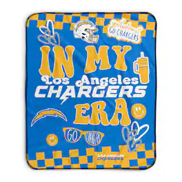 Pegasus - Los Angeles Chargers 50" x 60" In My Era Fleece Blanket - Multicolor