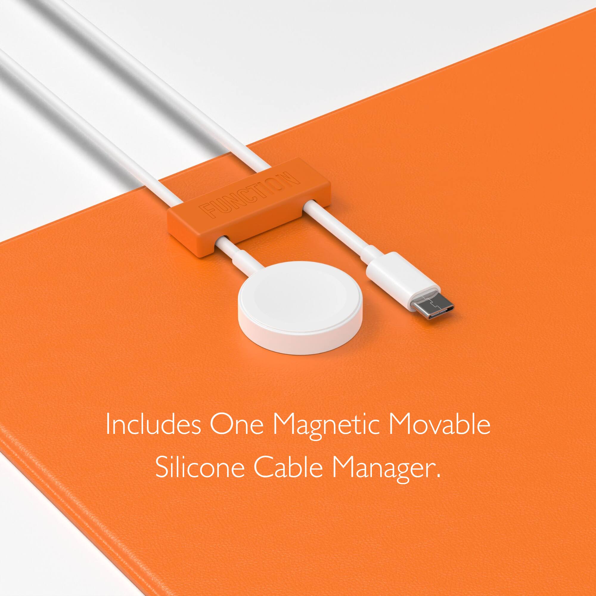 Includes One Magnetic Movable Silicone Cable Manager.
