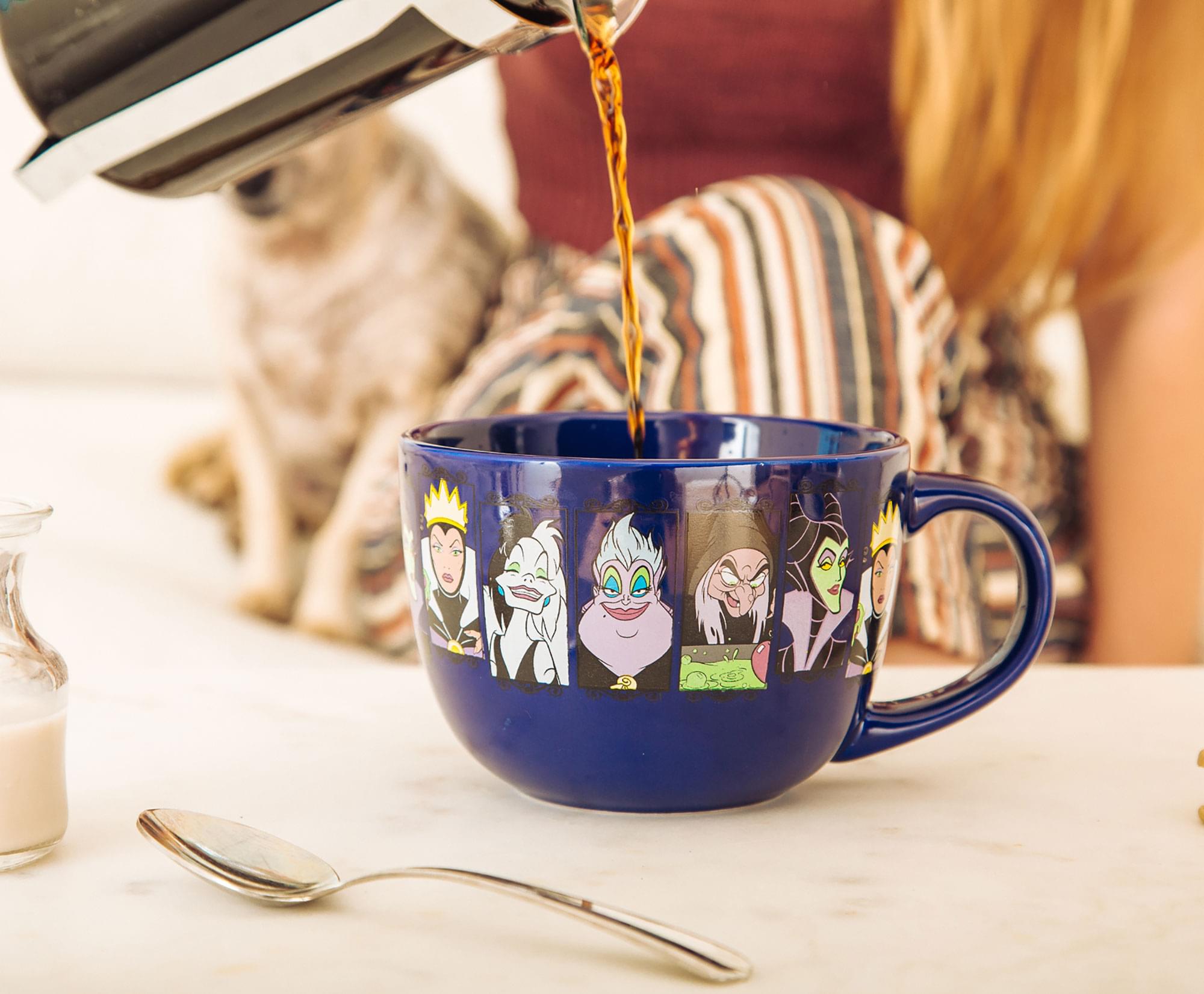 Alt View 10. Silver Buffalo - Disney Villains Close-Up Panels Ceramic Soup Mug | 24 Ounces - Blue.