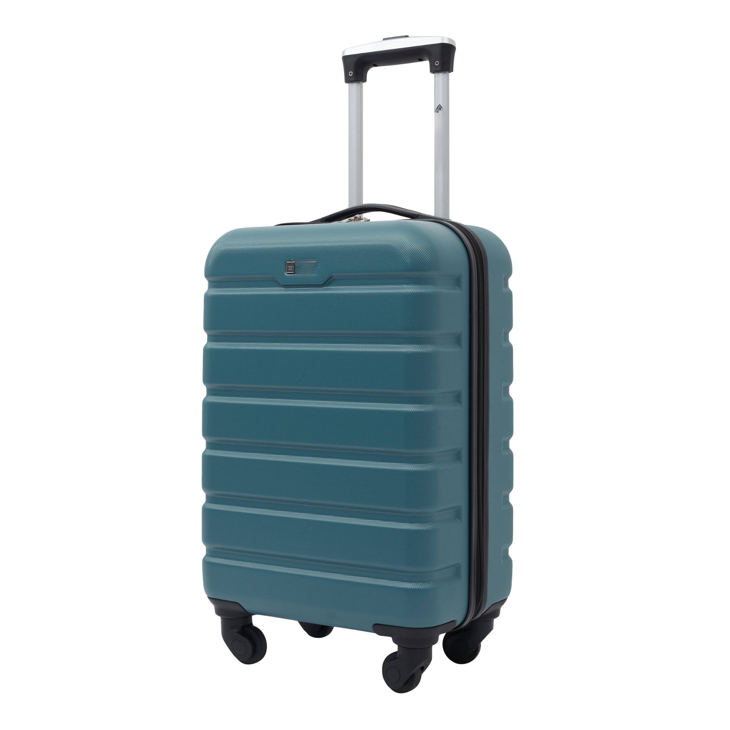 Alt View 8. Dapper Styles - Harper Luggage Hydro 22-inch Carry-on hardshell constructed durable material - Blue-22-Inch Carry-On.