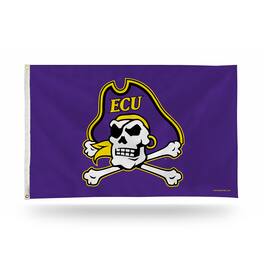 Rico Industries - East Carolina Pirates 3X5 Indoor Outdoor Banner Flag w/grommets for hanging - Multi