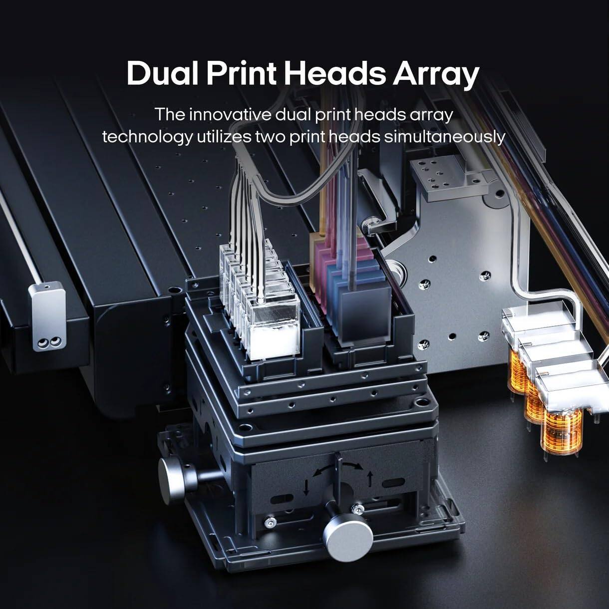 Dual Print Heads Array

The innovative dual print heads array technology utilizes two print heads simultaneously.