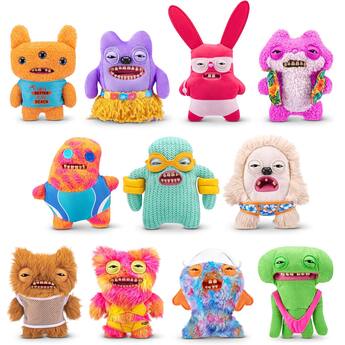 ZURU Fuggler Vacay Vibes 9 Inch Plush | Greedy Grinner Multi ZURU Fuggler Vacay Vibes 9 Inch Plush | Greedy Grinner Multi