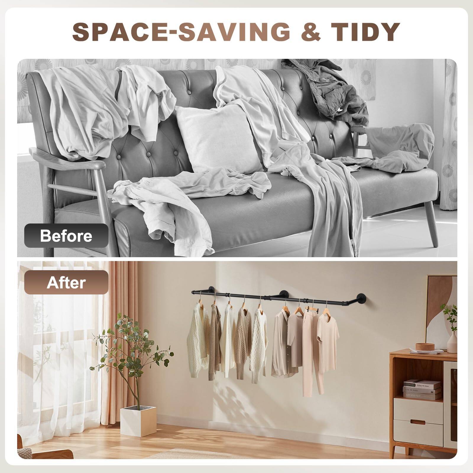 SPACE-SAVING & TIDY

Before

After
