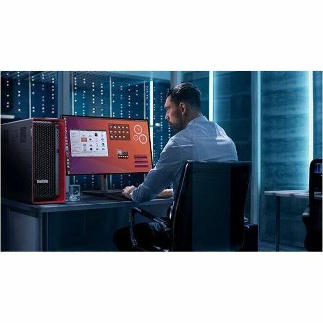 Alt View 5. Lenovo - Lenovo ThinkStation P8 30HH002XUS Workstation - 1 Ryzen Threadripper PRO 7945WX - 64 GB - 2 TB SSD - AMD WRX90 Chip - Unknown.
