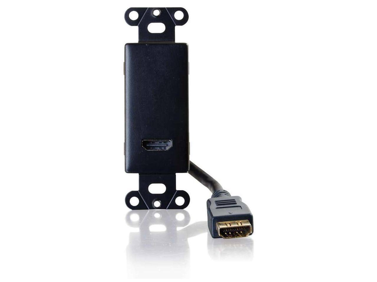 Alt View 8. Cables to Go - C2g Hdmi Pass Through Decorative Wall Plate - Black.