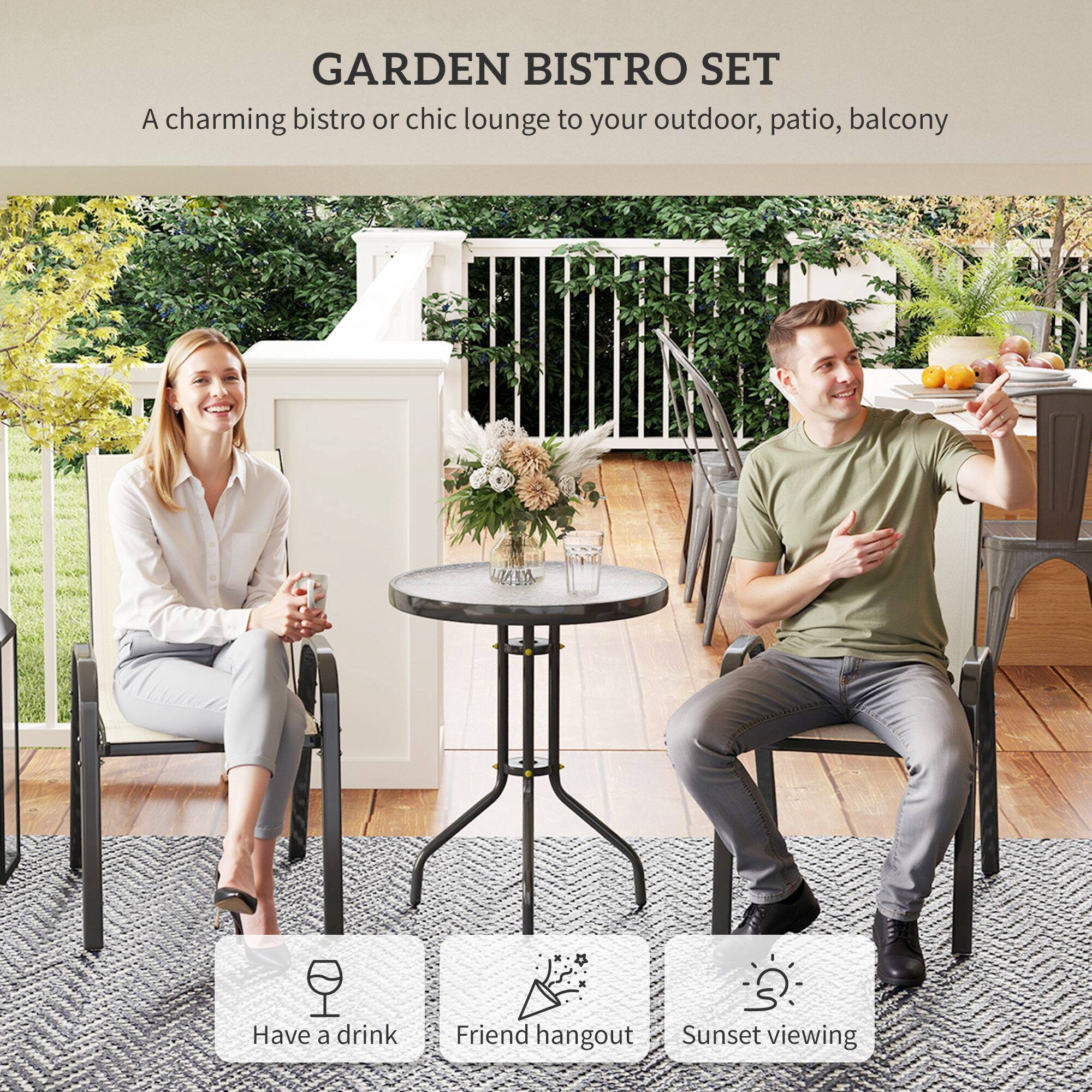 GARDEN BISTRO SET
A charming bistro or chic lounge to your outdoor, patio, balcony

* Have a drink
* Friend hangout
* Sunset viewing