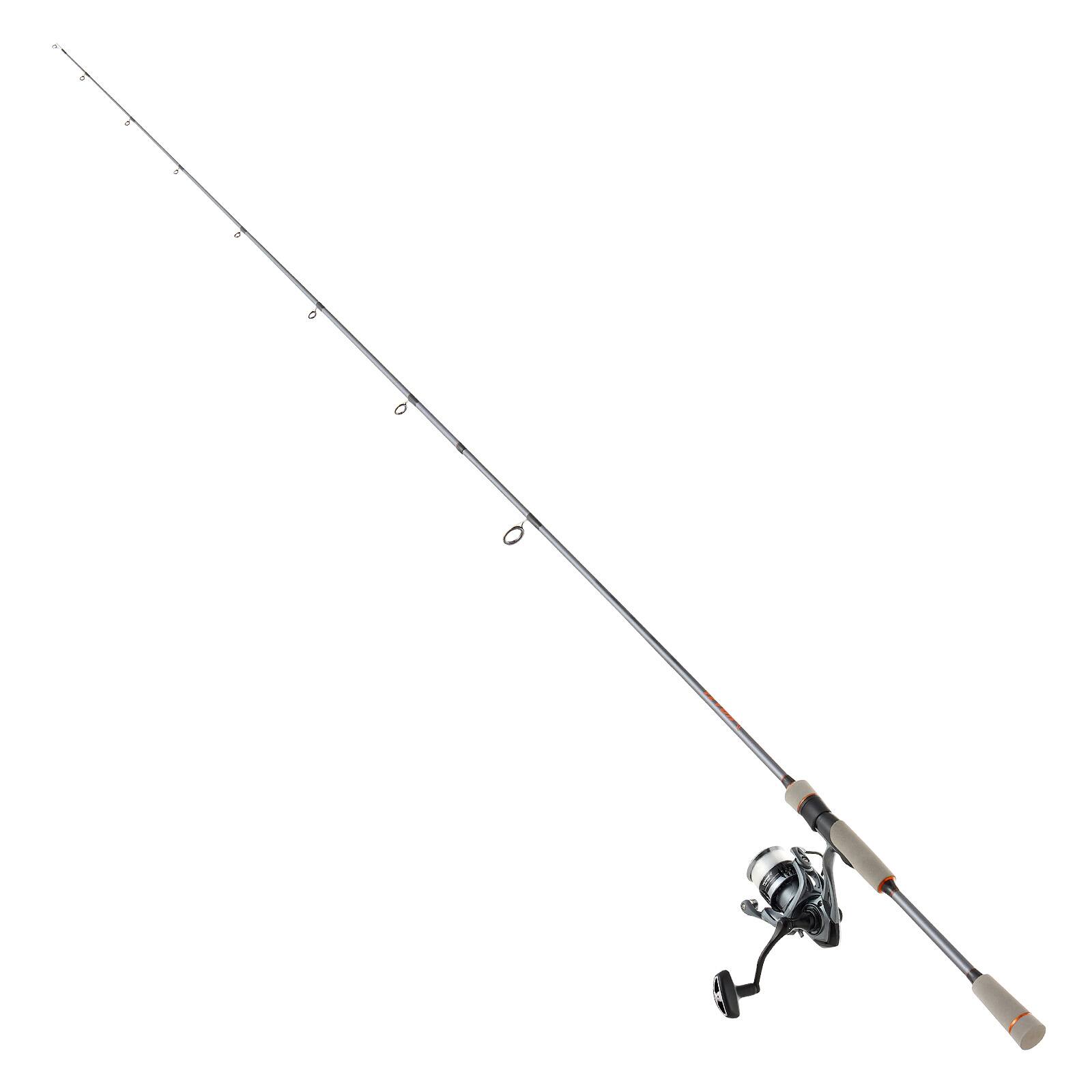 Alt View 5. VEVOR - Rod and Fishing Reel Combo, IM6 Fiberglass & Carbon Fiber Spinning Rod and Reel Combo, Bass Fishing Pole - Gunpowder Gray.