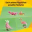 Each animal figure has posable features.