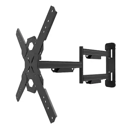 Front. Kanto - Kanto PS400SG Stainless Steel Full-Motion Single Stud Outdoor Mount for 30” - 70” TVs - Black.