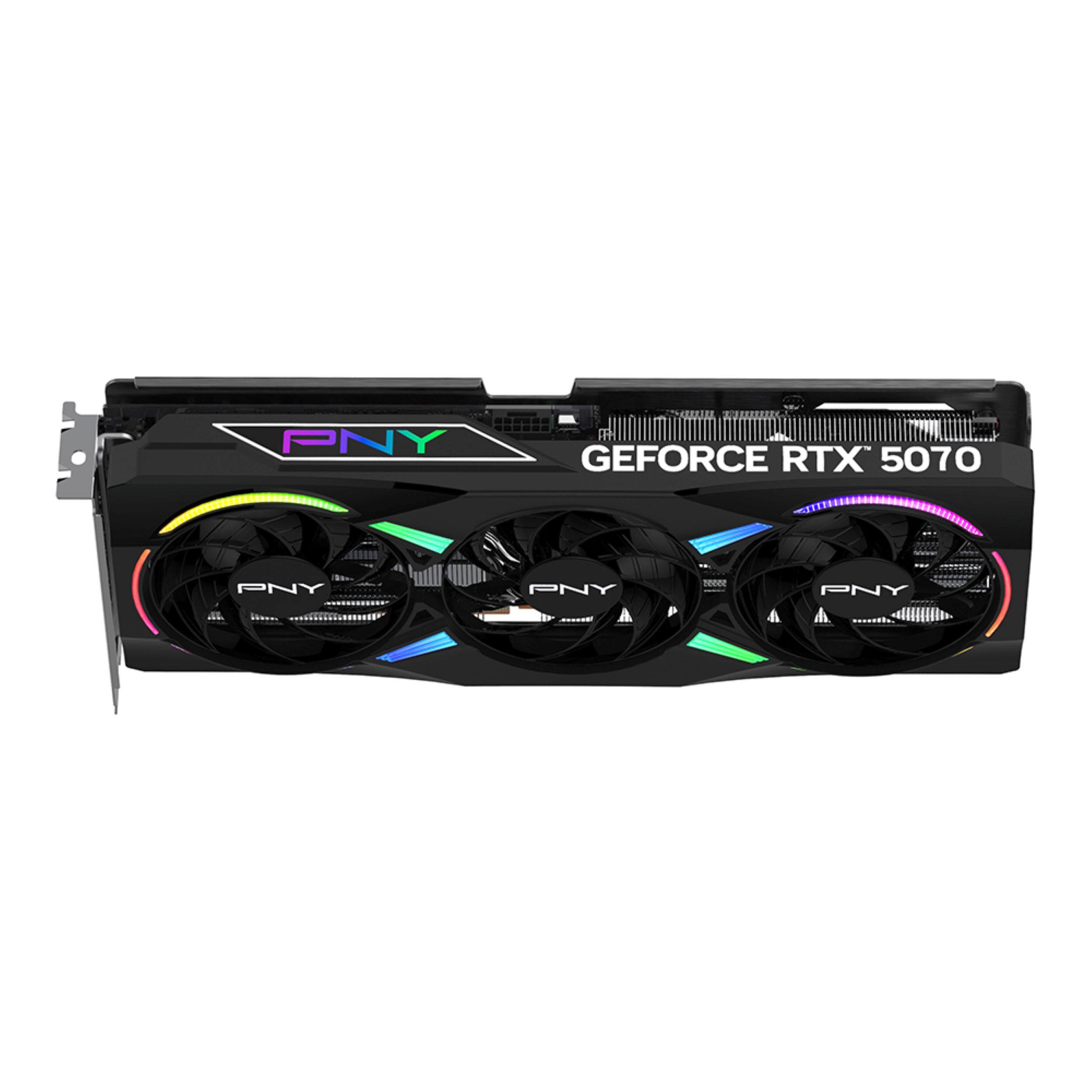 PNY NVIDIA GeForce RTX 5070 Epic X ARGB Overclocked 12GB GDDR7 PCI