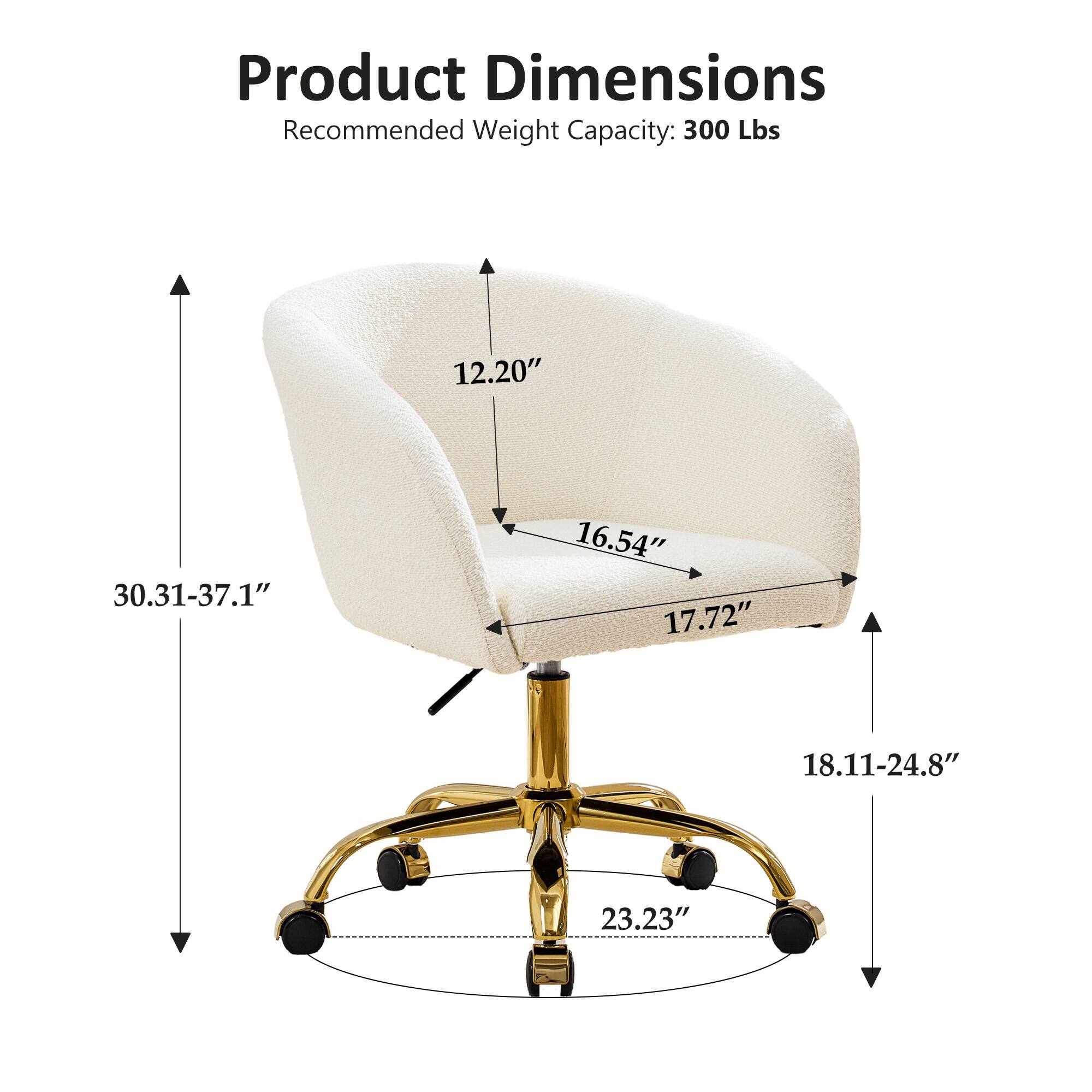 Product Dimensions  
Recommended Weight Capacity: 300 Lbs  
12.20"  
30.31-37.1"  
16.54"  
17.72"  
18.11-24.8"  
23.23"