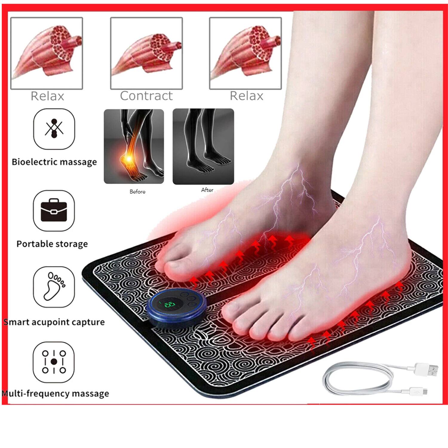 - Relax
- Contract
- Relax

Bioelectric massage

Before
After

Portable storage

Smart acupoint capture

Multi-frequency massage
