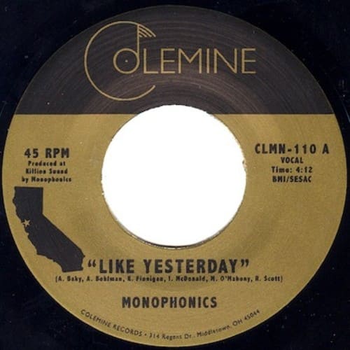 Monophonics - Like Yesterday  - 7-INCH SINGLE