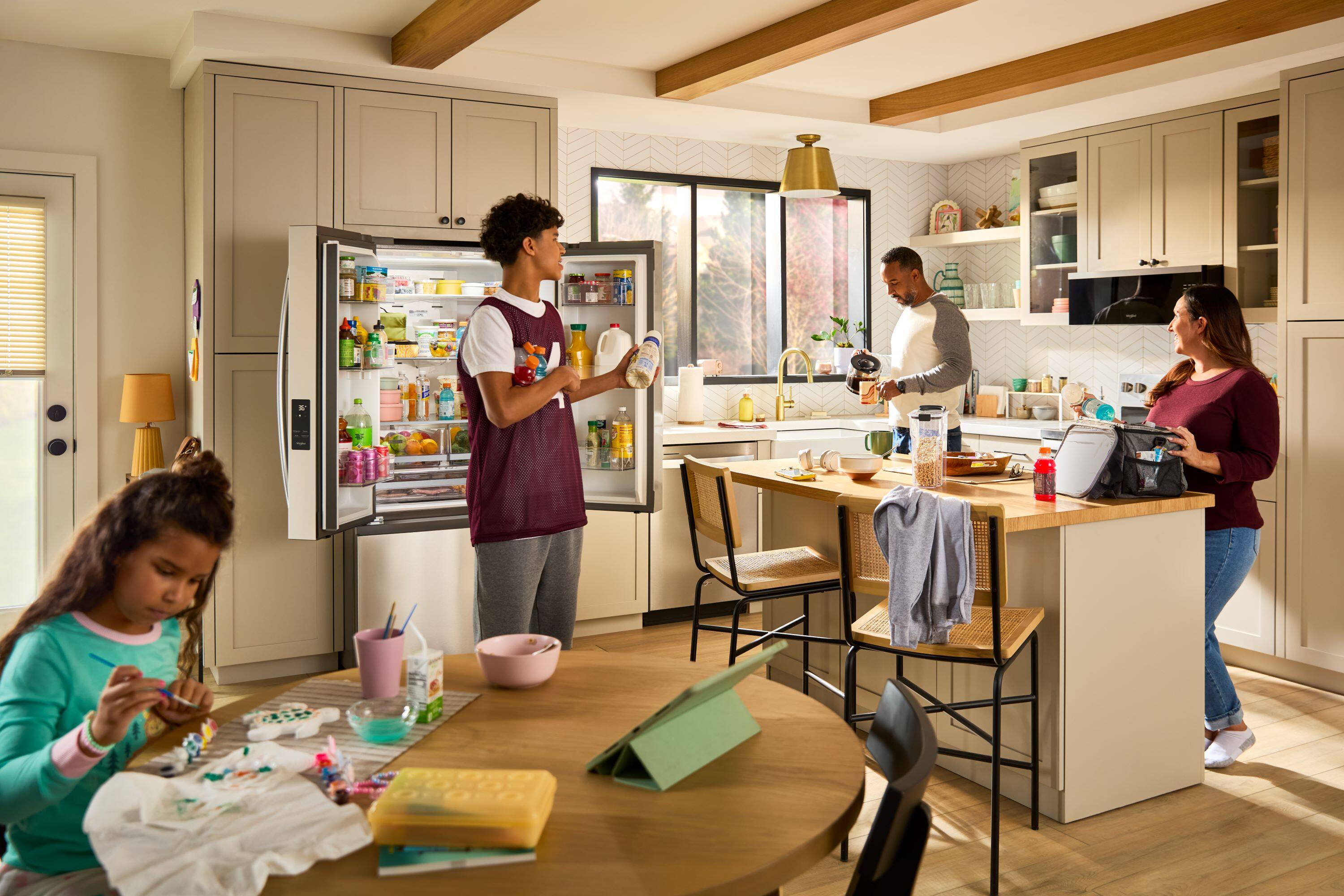 Alt View 9. Whirlpool - 31 Cu.Ft. French Door Refrigerator with Ice Maker and Family-Sized Capacity - Black.