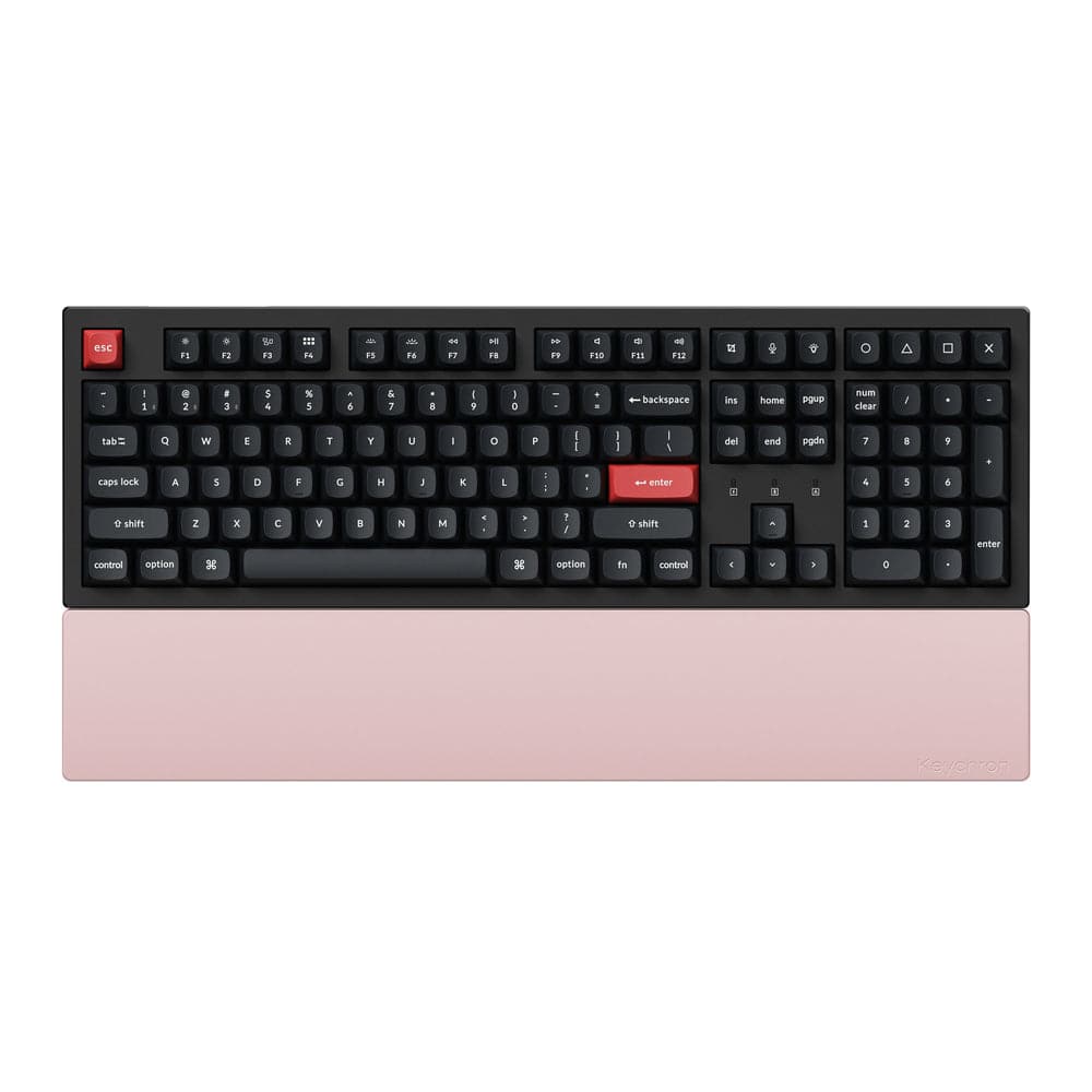 Keychron - Silicone Palm Rest for K10 Pro, K10 Max, Q6, Q6 Pro and V6 Series Keyboards - Light Pink