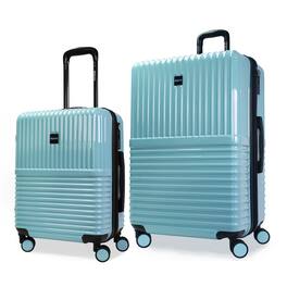 World Traveler - Tonal 2-Piece Lightweight Polycarbonate Hardside Expandable Spinner Luggage Set with TSA Lock (20" & 28") - Glacier