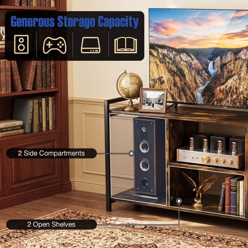 Generous Storage Capacity

MOBY DICK
THE GREAT GATSBY
COMMON SENSE

2 Side Compartments
2 Open Shelves