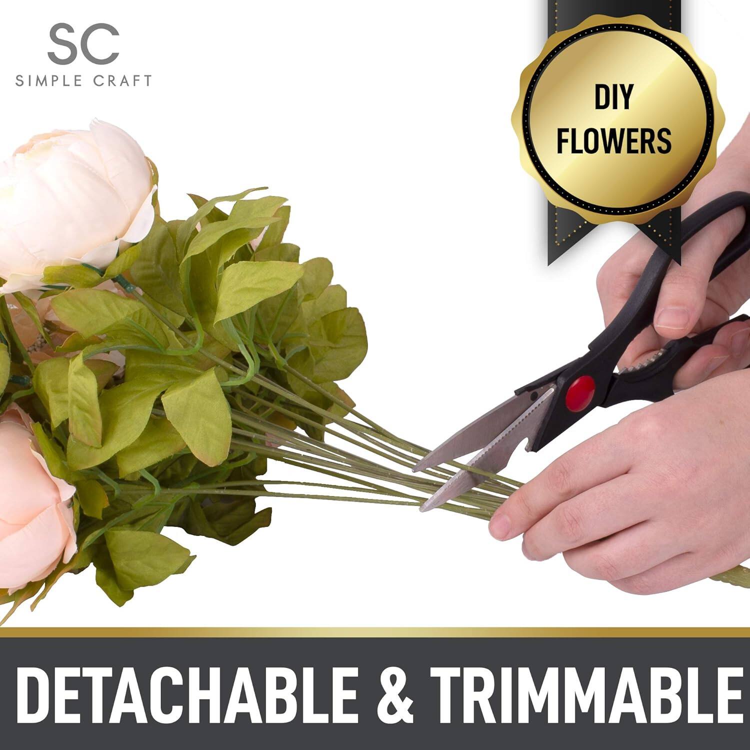 SC SIMPLE CRAFT

DIY FLOWERS

DETACHABLE & TRIMMABLE