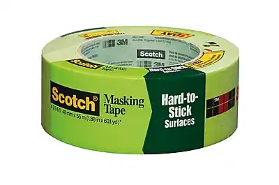 Scotch Masking Tape
Hard-to-Stick Surfaces
3M Scotch #2050
48 mm x 55 m (183 in x 601 yd)