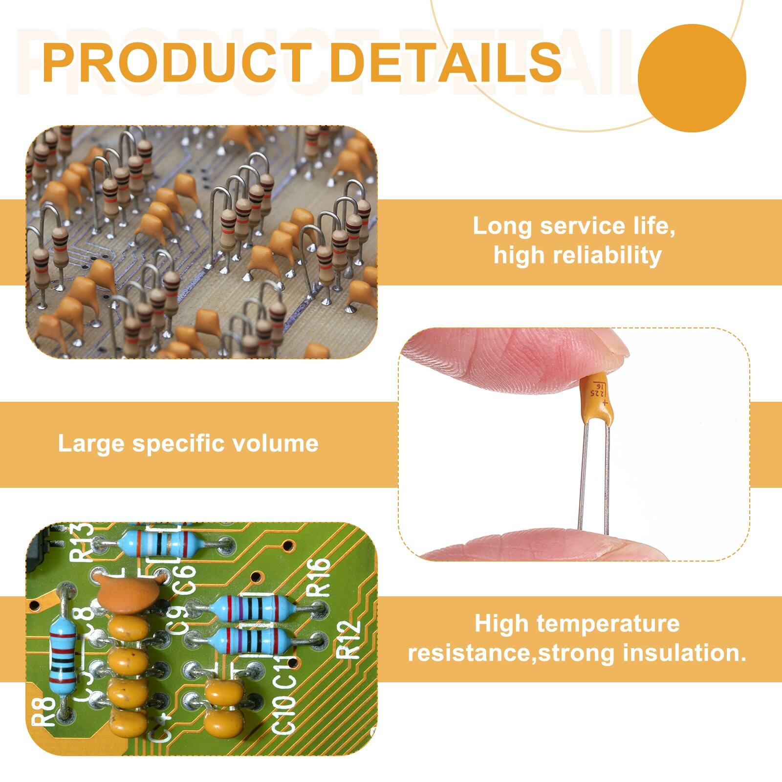 PRODUCT DETAILS

- Long service life, high reliability
- Large specific volume
- High temperature resistance, strong insulation.