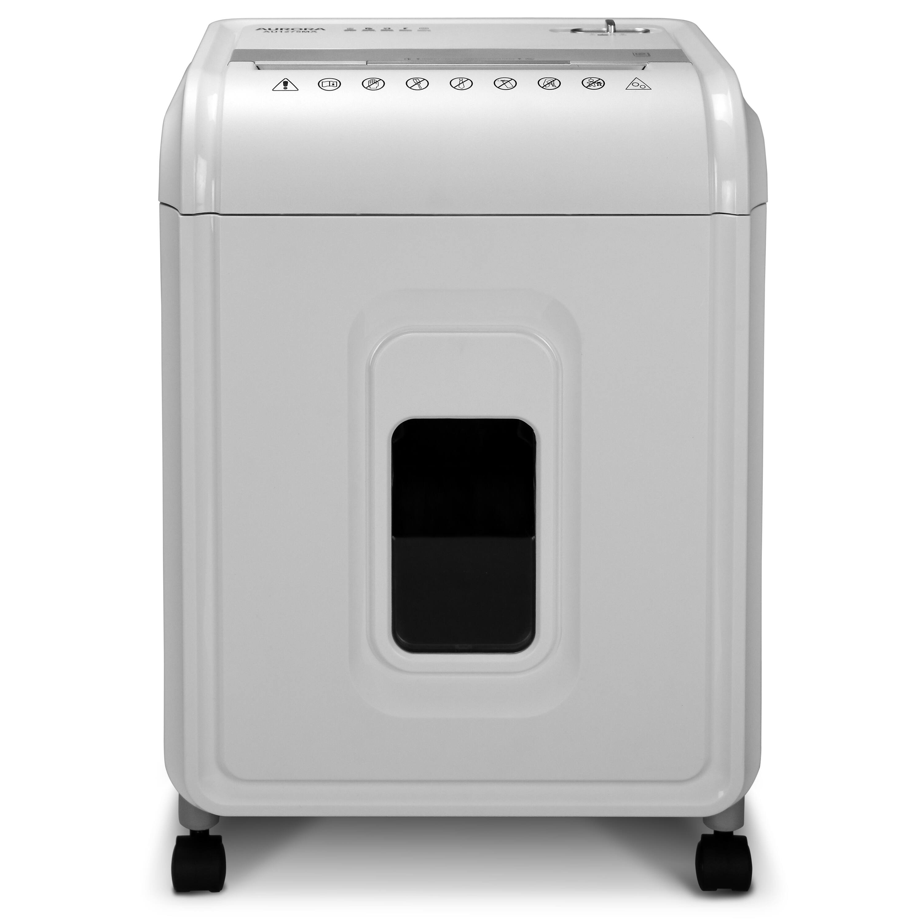 Aurora - AU1275MA Professional Grade 12-Sheet Micro-Cut Paper and CD/Credit Card Shredder/ 60 Minutes Runtime - White/Gray