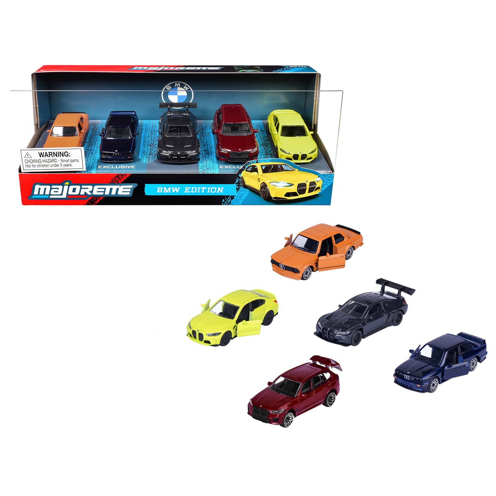 "BMW Edition" 5 Piece Set 1/64 Diecast Model Cars by Majorette
