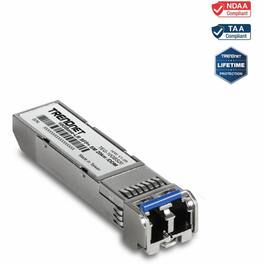 Trendnet - TEG-10GBS20, SFP+ Single Mode LC Module (20km), Lifetime Protection - For Data Networking, Optical Network - 1 - Unknown