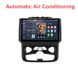 Junsun - For Dodge Ram 1500 2500 3500 2013-2019 carplay 2+64GB Android 15 9"Car Stereo Radio GPS Navi WIFI RDS SWC FM Bluetooth - Black