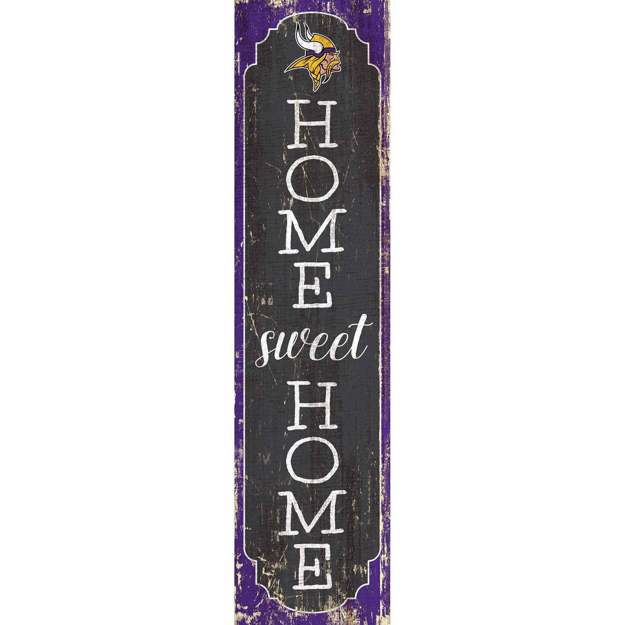 Minnesota Vikings 24" Home Sweet Home Leaner Sign
