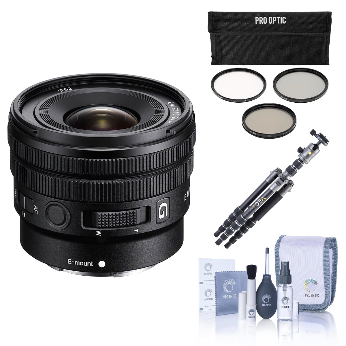 Bundle - Sony - E 10-20mm f/4 PZ G Lens with Vanguard VEO 3 GO 235AB Tripod Kit price history on PriceWatchPro