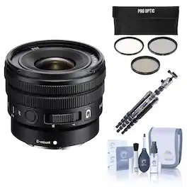 Bundle - Sony - E 10-20mm f/4 PZ G Lens with Vanguard VEO 3 GO 235AB Tripod Kit