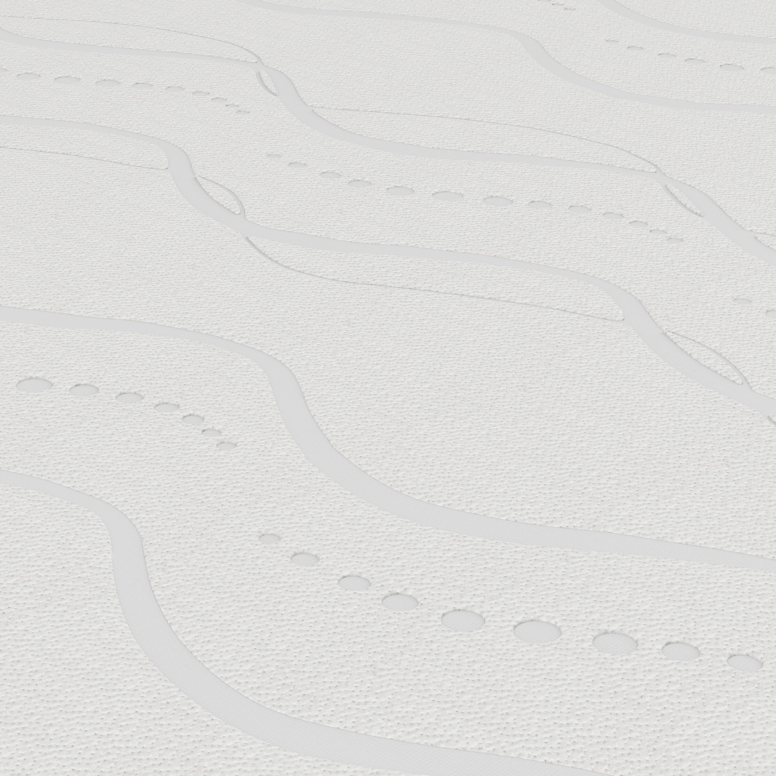 Alt View 3. Nautica - 8” Enliven Memory Foam Mattress - WHITE/GREY.