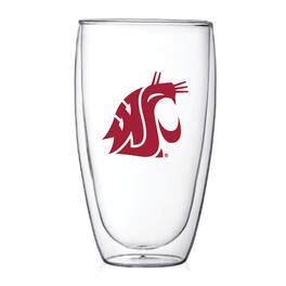 Indigo Falls - Washington State Cougars 15oz. Double Wall Thermo Glass - Multicolor
