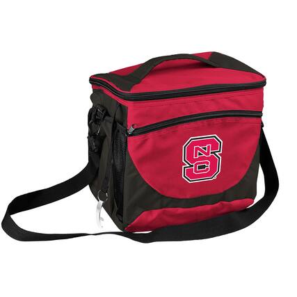 Front. Logo Brands - NC State Wolfpack Logo 24-Can Cooler - Multicolor.